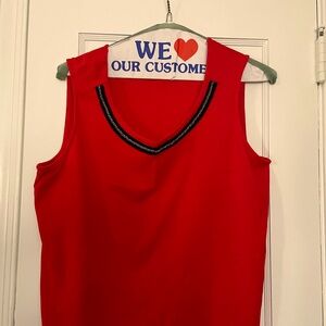 Raffella tank top with zipper detail-1x